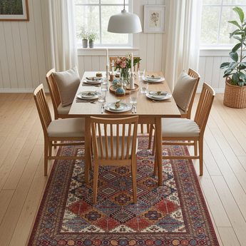 Handwoven Taimoori Oriental rug by Orientmattor, classic carpet in 370x267 cm with intricate patterns and rich colors.