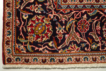 Orientmattor Kashan 61679 classic carpet with intricate Persian-inspired patterns and rich colors, detailed close-up view.