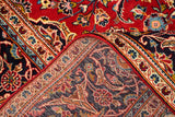 Orientmattor Kashan 61679 classic carpet with intricate patterns in warm tones, shown in a detailed close-up image.