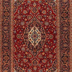 Orientmattor Kashan 61679 classic carpet with intricate patterns, showcasing traditional Persian-inspired design in rich colors.