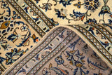 Orientmattor Kashan 61766 classic carpet with intricate traditional patterns, detailed close-up of the woven textile.