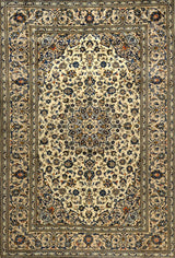 Orientmattor Kashan 61766 classic carpet showcasing intricate patterns and rich colors, traditional Persian-inspired design.