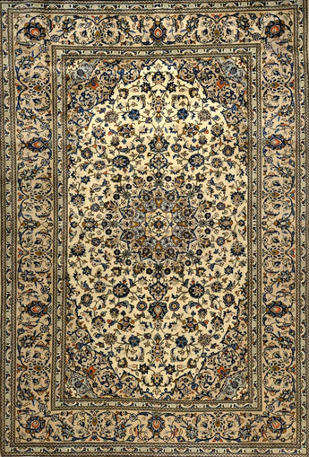 Orientmattor Kashan 61766 classic carpet showcasing intricate patterns and rich colors, traditional Persian-inspired design.