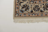 Nain, Handknotted rug from Iran/Persian, Multicolor, Beige, 205x124 cm.