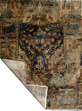 Orientmattor Kashmar 63101 classic carpet with intricate geometric patterns on a soft, woven surface.