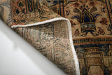 Orientmattor Kashmar 63101 classic carpet with intricate patterns, beige and brown tones, showcasing traditional design and plush texture.