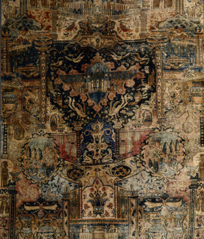 Orientmattor Kashmar 63101 classic carpet with intricate traditional patterns, showcasing rich colors and detailed woven design.