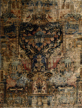 Orientmattor Kashmar 63101 classic carpet with intricate traditional patterns, showcasing rich colors and detailed woven design.