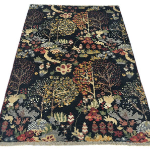 Handknuten Paradise Oriental design carpet by Orientmattor, 149x96 cm, featuring intricate traditional patterns on a soft surface.