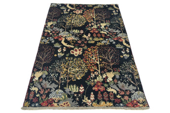 Handknuten Paradise Oriental design carpet by Orientmattor, 149x96 cm, featuring intricate traditional patterns on a soft surface.