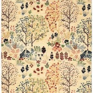 Handknuten Paradise Oriental design carpet by Orientmattor, 150x89 cm, featuring intricate patterns and rich colors.