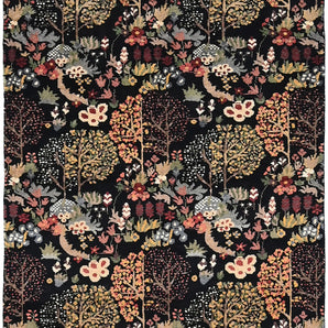 Handwoven Paradise Oriental rug by Orientmattor, 198x136 cm, detailed design with intricate patterns on soft fabric.