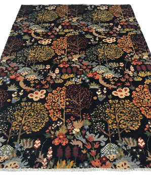 Handknuten Paradise Oriental design carpet in 198x136 cm, crafted by Orientmattor, featuring intricate patterns and rich colors.