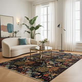 Handknuten Paradise Oriental design carpet by Orientmattor, 198x136 cm with intricate patterns and vibrant colors.