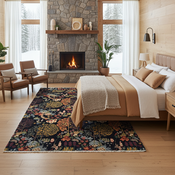 Handknuten Paradise Oriental rug by Orientmattor, 198x136 cm, featuring intricate floral and geometric patterns in warm tones.