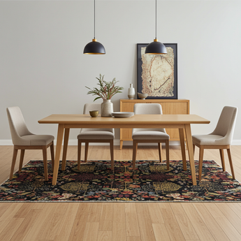 Handknuten Paradise Oriental design carpet, 198x136 cm, by Orientmattor, showing intricate patterns in warm tones.