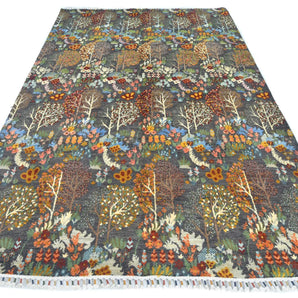 Handwoven Paradise Oriental design carpet by Orientmattor, 283x180 cm, featuring intricate patterns and rich textures.