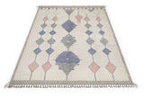 Orientmattor Moroccan 64886 design carpet featuring intricate patterns and rich colors on a textured surface.