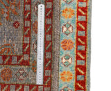Handknuten Gabbeh Matta Abshar Oriental 222x76 cm with intricate patterns, crafted by Orientmattor.