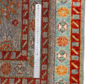 Handknuten Gabbeh Matta Abshar Oriental 222x76 cm with intricate patterns, crafted by Orientmattor.