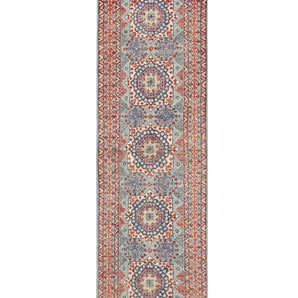 Handknuten Gabbeh Matta Abshar Oriental 290x80 cm with intricate patterns and warm colors, crafted by Orientmattor.