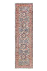 Handknuten Gabbeh Matta Abshar Oriental 290x80 cm with intricate patterns and warm colors, crafted by Orientmattor.