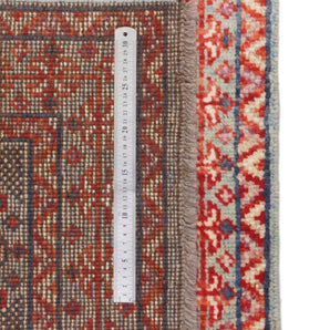 Handknuten Gabbeh Matta Abshar Oriental 290 x 80 cm, woven Persian-style rug with intricate patterns and warm colors.