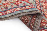 Handwoven Gabbeh rug by Orientmattor, Abshar Oriental style, 290x80 cm, featuring intricate patterns and vibrant colors.