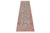 Handknuten Gabbeh Matta Abshar Oriental 290x80 cm with intricate geometric patterns, crafted by Orientmattor.
