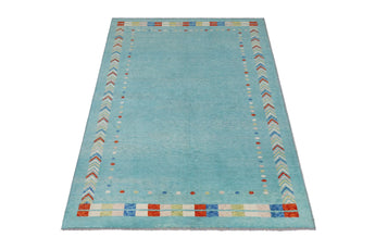 Handknuten Gabbeh Matta from Orientmattor, 292 x 202 cm, featuring traditional Abshar Oriental design and rich woven details.