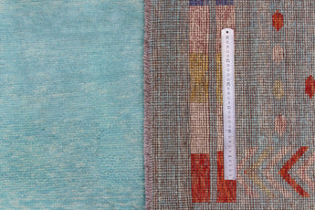 Orientmattor Handknuten Gabbeh Matta Abshar Oriental, 292x202 cm, intricate woven design in warm tones