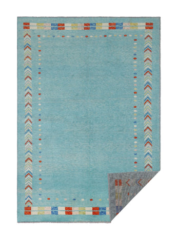 Handknuten Gabbeh rug by Orientmattor, Abshar Oriental style, 292 x 202 cm with intricate patterns and warm colors.