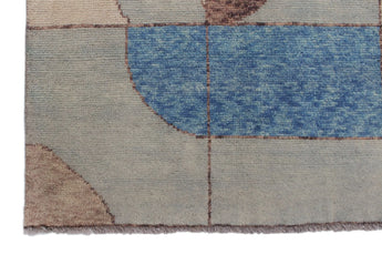 Handknuten Gabbeh rug by Orientmattor, Abshar Oriental style, 294 x 198 cm with intricate traditional patterns.