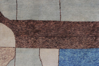 Handwoven Gabbeh Oriental rug by Orientmattor, 294x198 cm, featuring traditional patterns and rich colors.