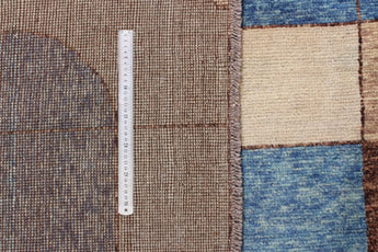 Handwoven Orientmattor Gabbeh rug, Abshar design, 294 x 198 cm, featuring traditional patterns and rich colors.