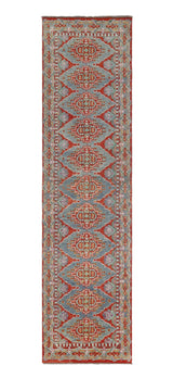 Handknuten Gabbeh oriental matta by Orientmattor, 303 x 79 cm, featuring traditional patterns and rich colors.