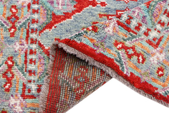 Orientmattor Handknuten Gabbeh Matta Abshar, 303x79 cm, featuring traditional oriental design and rich colors.