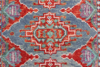 Orientmattor Handknuten Gabbeh Matta Abshar Oriental, 303x79 cm, featuring intricate traditional patterns in warm earthy tones.