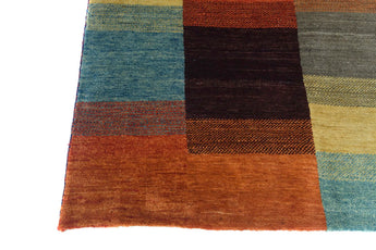 Handwoven Gabbeh rug by Orientmattor, 174x113 cm, featuring traditional oriental patterns and rich, earthy colors.
