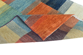 Orientmattor Gabbeh handknuten oriental rug, 174x113 cm, featuring intricate traditional patterns and rich colors.