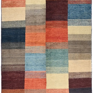 Handknuten Gabbeh Oriental rug by Orientmattor, 174 x 117 cm, showcasing intricate traditional patterns and warm earthy tones.