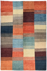 Handknuten Gabbeh Oriental rug by Orientmattor, 174 x 117 cm, showcasing intricate traditional patterns and warm earthy tones.