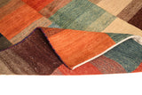 Handknuten Gabbeh Oriental rug by Orientmattor, 174 x 117 cm, featuring traditional geometric and colorful patterns.