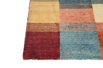 Orientmattor Gabbeh handwoven rug, 177 x 109 cm, with traditional oriental patterns and rich colors.