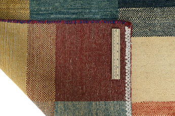 Handknuten Gabbeh Oriental rug by Orientmattor, 177 x 109 cm, featuring traditional geometric patterns and vibrant colors.