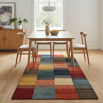 Handknuten Gabbeh Oriental rug by Orientmattor, 177x109 cm with intricate traditional patterns and warm earthy tones.