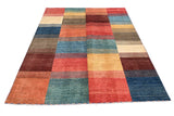 Handknuten Gabbeh Oriental rug by Orientmattor, 193 x 148 cm with intricate patterns and warm colors, traditional woven design.