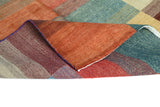 Handmade Orientmattor Gabbeh rug in beige with intricate patterns, measuring 195x147 cm, traditional Oriental design.