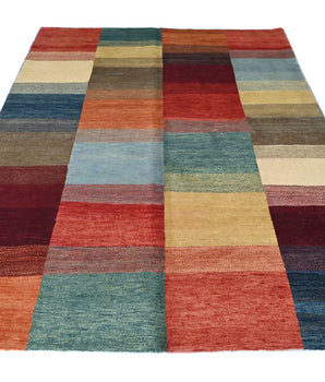 Orientmattor Gabbeh handknuten oriental matta, 229x168 cm, detailed woven design with warm earthy tones.