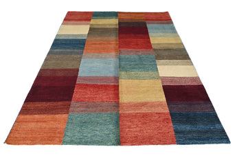 Orientmattor Gabbeh handknuten oriental matta, 229x168 cm, detailed woven design with warm earthy tones.